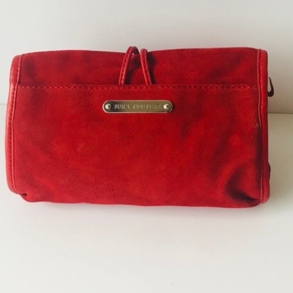 Juicy Couture Red Suede Clutch - Picture 2 of 8